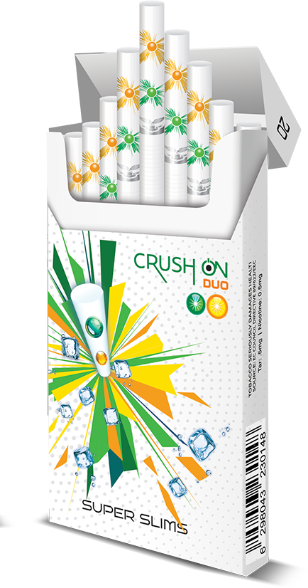GSS Super Slims Double Capsule super slim cigarettes retail packaging