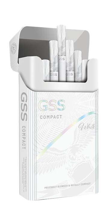 GSS Queen Size Compact White Cigarettes White packaging